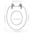 vidaXL 2 db fehér MDF WC ülőke