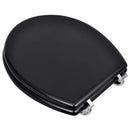 vidaXL 2 db fekete MDF WC ülőke