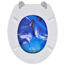 vidaXL 2 db delfinmintás MDF WC ülőke