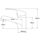 vidaXL 2 db krómozott bidé csap