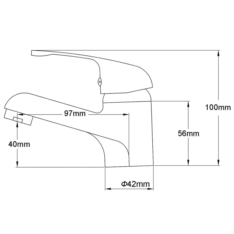 vidaXL 2 db krómozott bidé csap