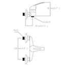 vidaXL 2 db zuhanycsaptelep