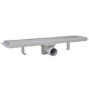 vidaXL 2db lineáris rozsdamentes acél zuhany lefolyó 530 x 140 mm