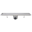vidaXL 2db lineáris rozsdamentes acél zuhany lefolyó 530 x 140 mm