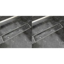 vidaXL 2db lineáris rozsdamentes acél zuhany lefolyó 530 x 140 mm