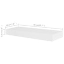 vidaXL 4 db fehér fali polc 40 cm