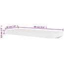 vidaXL 4 db fehér fali polc 60 cm
