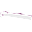 vidaXL 4 db fehér fali polc 100 cm