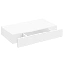 vidaXL 2 db fehér lebegő fali polc fiókkal 48 cm