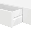 vidaXL 2 db fehér lebegő fali polc fiókkal 48 cm