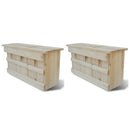 vidaXL 2 darab fa verébház 44 x 15,5 x 21,5 cm