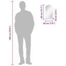 vidaXL edzett üveg falitükör polccal 20 x 40 cm