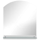 vidaXL edzett üveg falitükör polccal 30 x 50 cm