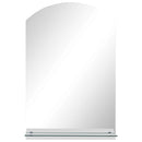 vidaXL edzett üveg falitükör polccal 40 x 60 cm