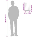 vidaXL edzett üveg falitükör polccal 20 x 40 cm