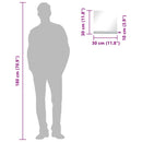 vidaXL edzett üveg falitükör polccal 30 x 30 cm