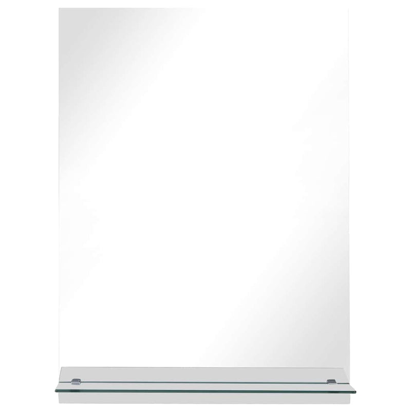 vidaXL edzett üveg falitükör polccal 50 x 70 cm