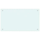 vidaXL fehér edzett üveg konyhai falburkoló 70 x 40 cm