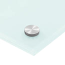 vidaXL fehér edzett üveg konyhai falburkoló 70 x 40 cm