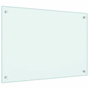 vidaXL fehér edzett üveg konyhai falburkoló 70 x 50 cm