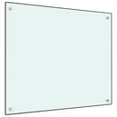 vidaXL fehér edzett üveg konyhai falburkoló 70 x 60 cm