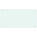 vidaXL fehér edzett üveg konyhai falburkoló 80 x 40 cm