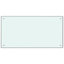 vidaXL fehér edzett üveg konyhai falburkoló 80 x 40 cm