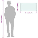 vidaXL fehér edzett üveg konyhai falburkoló 80 x 40 cm