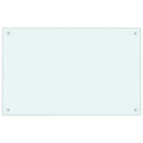 vidaXL fehér edzett üveg konyhai falburkoló 80 x 50 cm