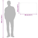 vidaXL fehér edzett üveg konyhai falburkoló 80 x 50 cm