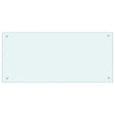 vidaXL fehér edzett üveg konyhai falburkoló 90 x 40 cm