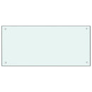 vidaXL fehér edzett üveg konyhai falburkoló 90 x 40 cm