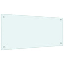 vidaXL fehér edzett üveg konyhai falburkoló 90 x 40 cm