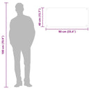 vidaXL fehér edzett üveg konyhai falburkoló 90 x 40 cm