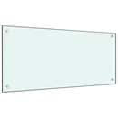 vidaXL fehér edzett üveg konyhai falburkoló 90 x 40 cm