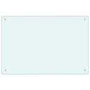 vidaXL fehér edzett üveg konyhai falburkoló 90 x 60 cm