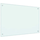 vidaXL fehér edzett üveg konyhai falburkoló 90 x 60 cm