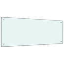 vidaXL fehér edzett üveg konyhai falburkoló 100 x 40 cm