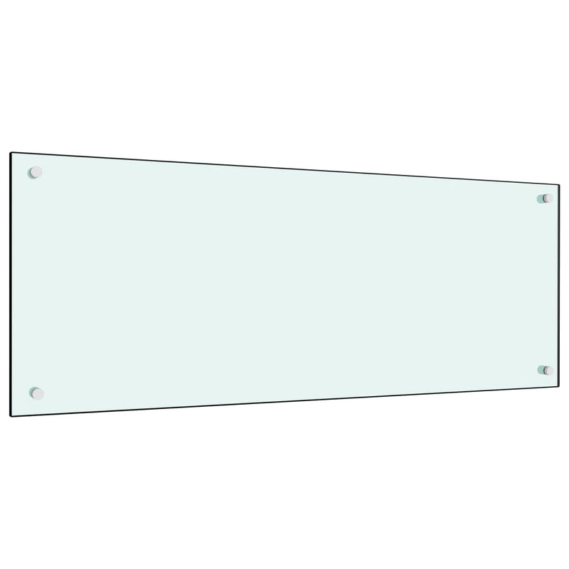 vidaXL fehér edzett üveg konyhai falburkoló 100 x 40 cm