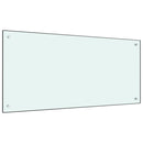 vidaXL fehér edzett üveg konyhai falburkoló 100 x 50 cm