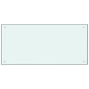 vidaXL fehér edzett üveg konyhai falburkoló 100 x 50 cm