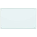 vidaXL fehér edzett üveg konyhai falburkoló 100 x 60 cm