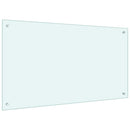 vidaXL fehér edzett üveg konyhai falburkoló 100 x 60 cm