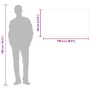 vidaXL fehér edzett üveg konyhai falburkoló 100 x 60 cm