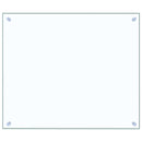 vidaXL átlátszó edzett üveg konyhai fröccsenésgátló 70 x 60 cm