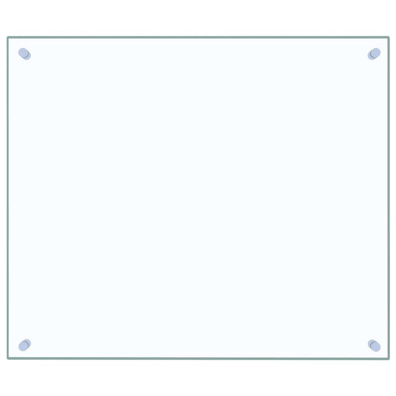 vidaXL átlátszó edzett üveg konyhai fröccsenésgátló 70 x 60 cm