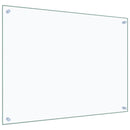 vidaXL átlátszó edzett üveg konyhai fröccsenésgátló 80 x 60 cm