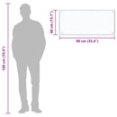 vidaXL átlátszó edzett üveg konyhai fröccsenésgátló 90 x 40 cm