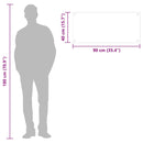 vidaXL átlátszó edzett üveg konyhai fröccsenésgátló 90 x 40 cm