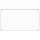 vidaXL átlátszó edzett üveg konyhai fröccsenésgátló 90 x 50 cm